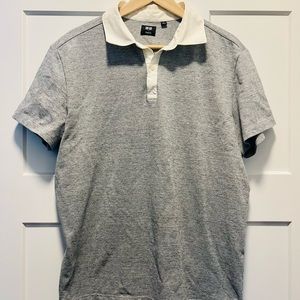 Theory x Uniqlo Men’s Grey Polo Shirt Size L